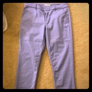 Loft light purple crop chinos